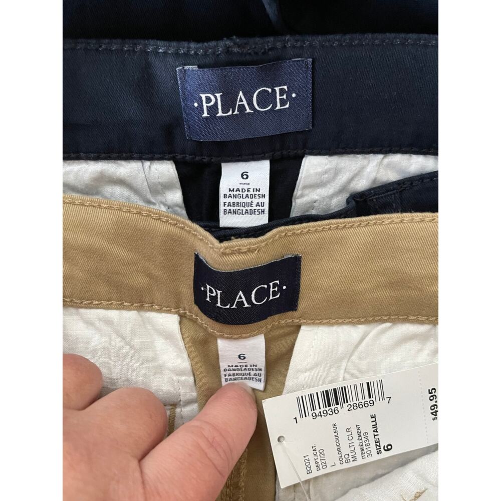 The Children's Place Boys Chino Set Of 2 Pairs Size 6 - Picture 3 of 9